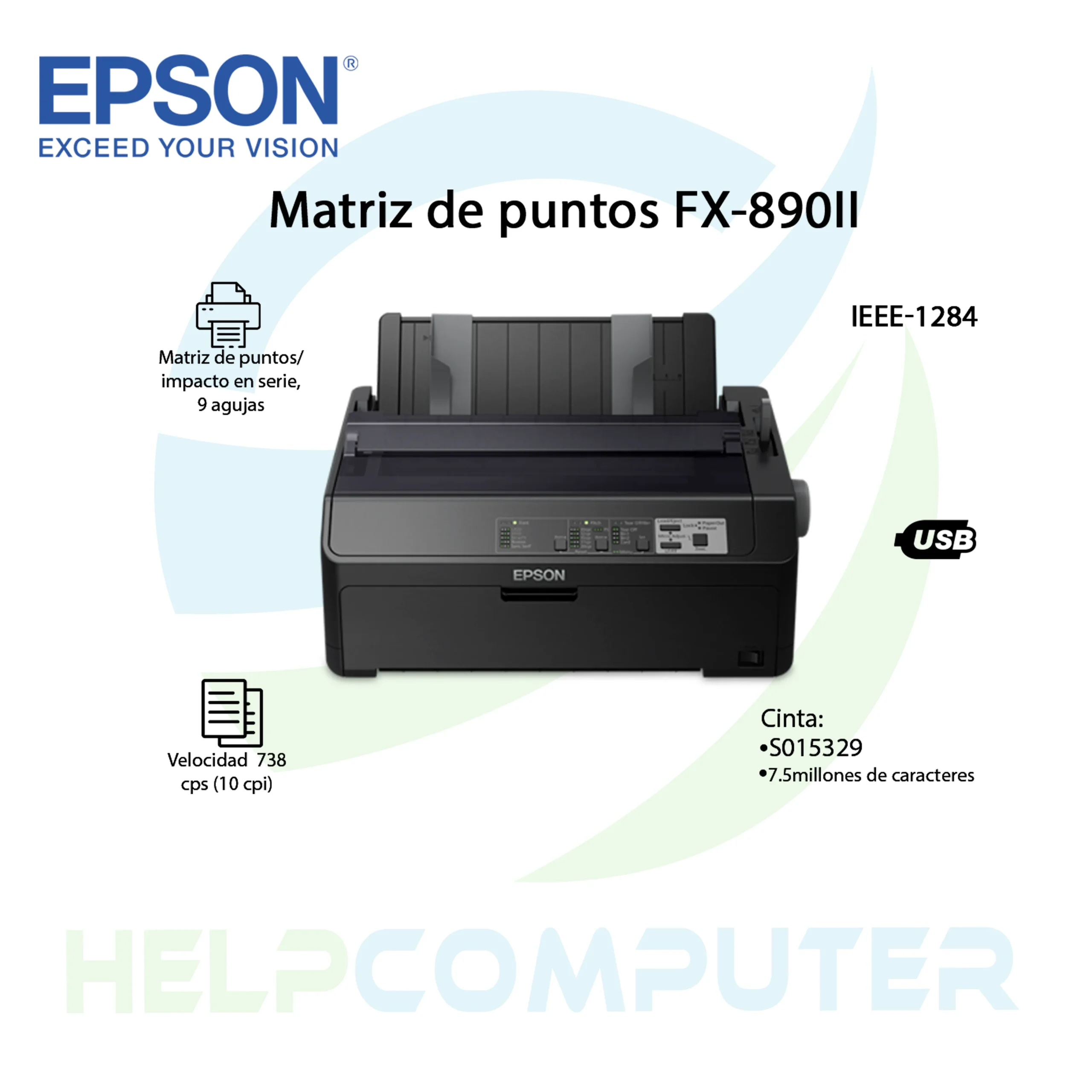 Impresora Epson Matriz De Punto FX-890II
