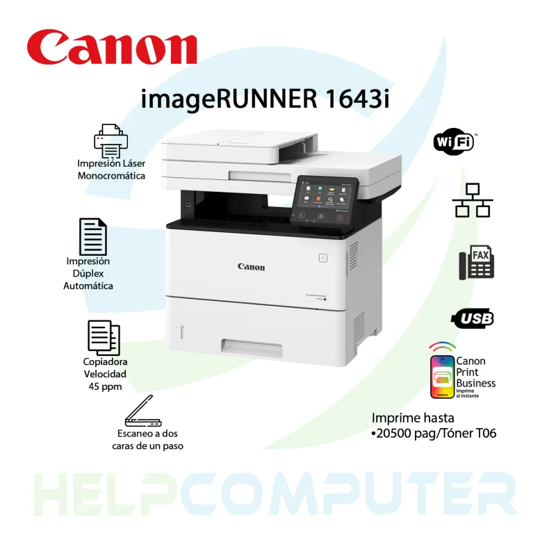 Fotocopiadora multifuncional Canon imageRUNNER 1643i