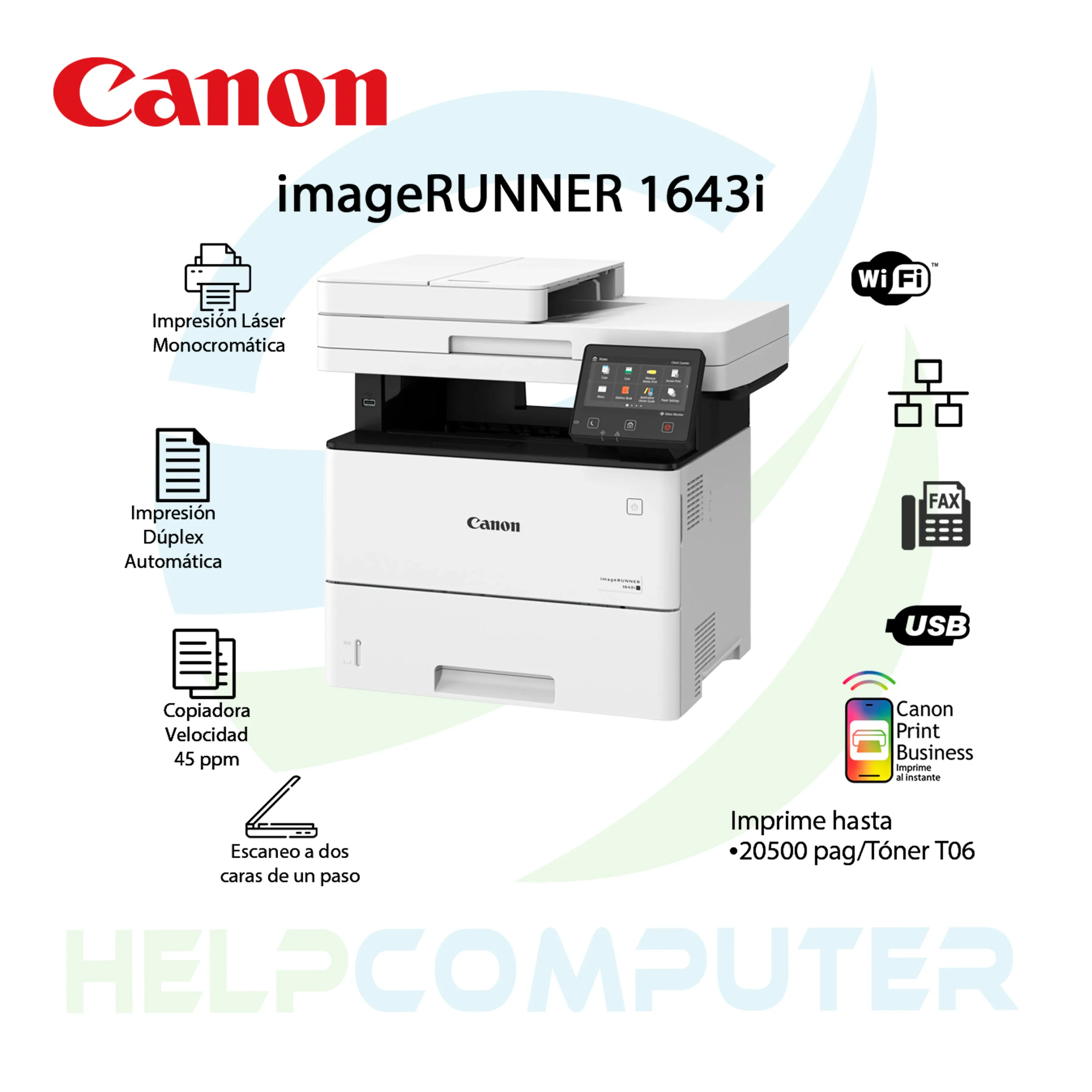 Fotocopiadora multifuncional Canon imageRUNNER 1643i