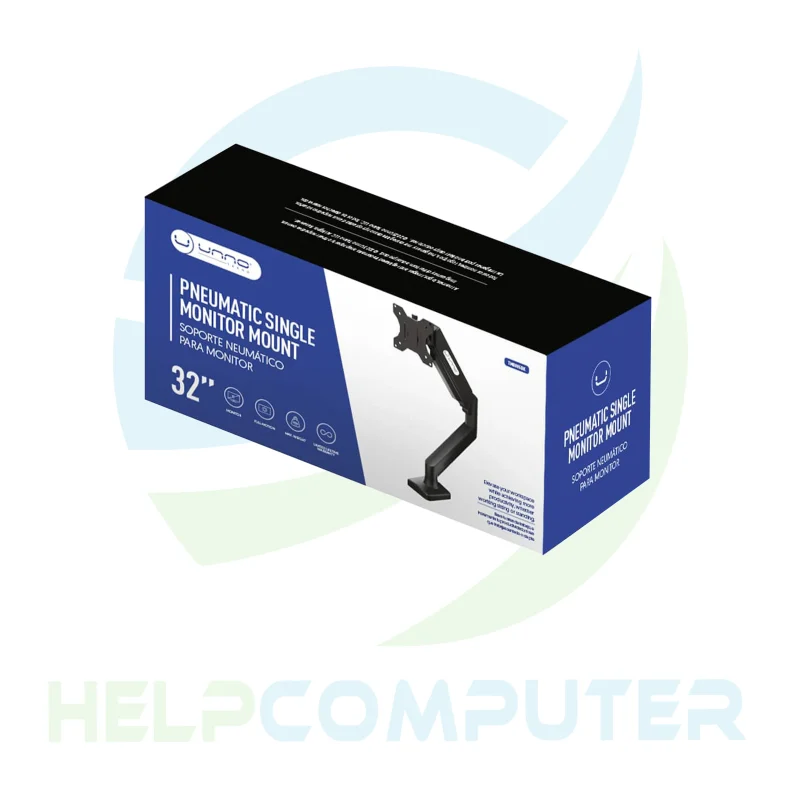 Soporte neumático Unno para monitor único de 32″ TM8005BK