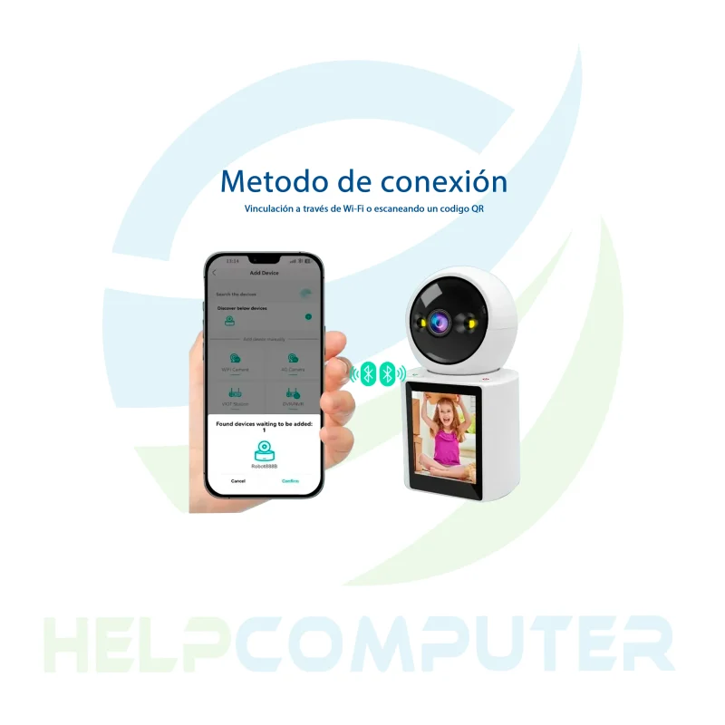 Camara inteligente 360° video llamada y vigilancia FHD 1080 WI-FI - Imagen 5
