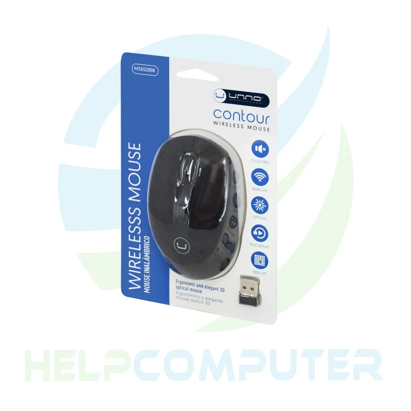 Mouse Inalámbrico Unno Tekno silencioso 3D - Imagen 4