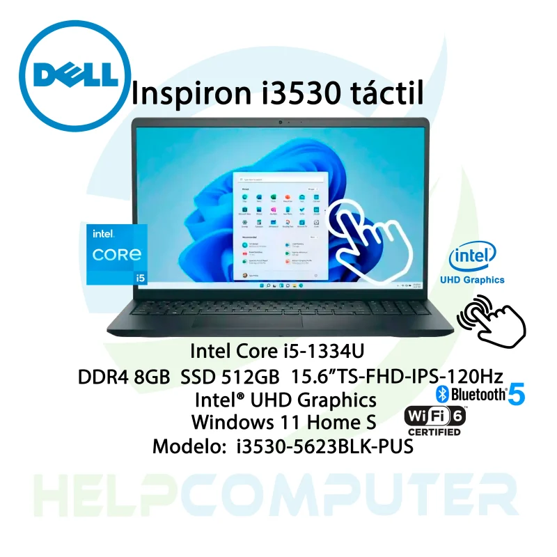 Laptop Dell Inspiron15 3530 15.6″ Core i5-13Gen 8GB RAM 512GB M.2