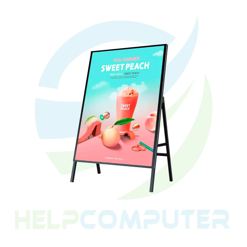 Caja de luz plublicitaria en LED aluminio grosor 1cm, 60x120cm