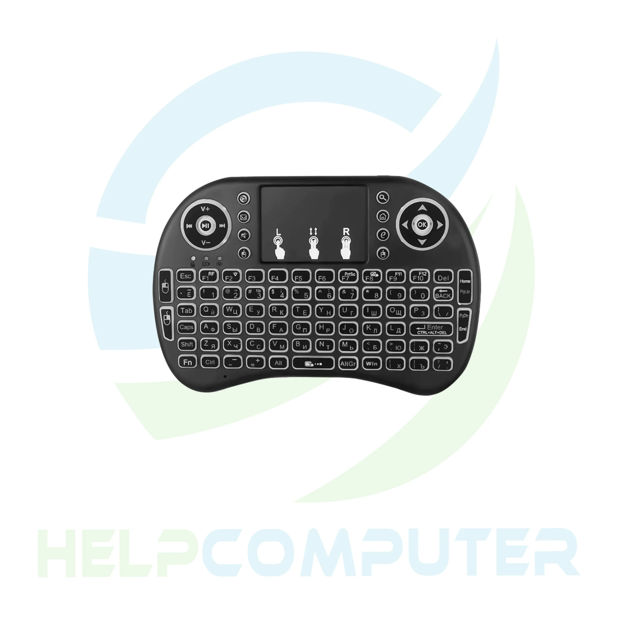 Mini teclado inalámbrico RGB retroiluminado 2,4 GHz Air Mouse