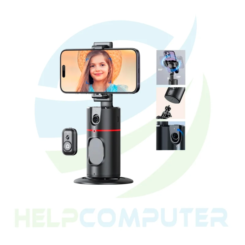 Trípode de seguimiento facial automático rotación de 360°