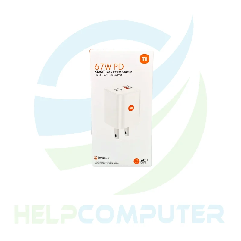 Cargador Xiaomi GaN 67W USB-C 25W USB-A