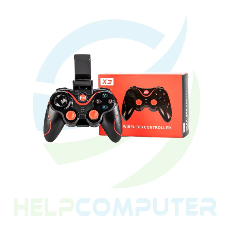 Control inalambrico X3 para juegos multiplataforma vibración dual