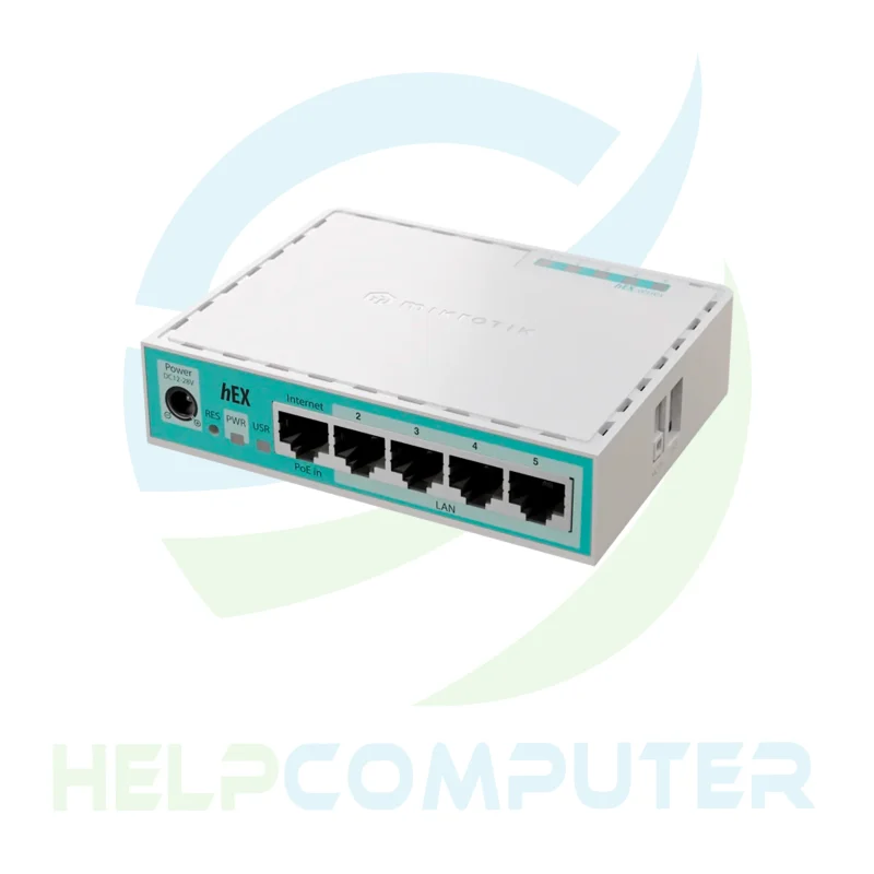 Router MikroTik hEX refresh E50UG de 5 puertos gigabit