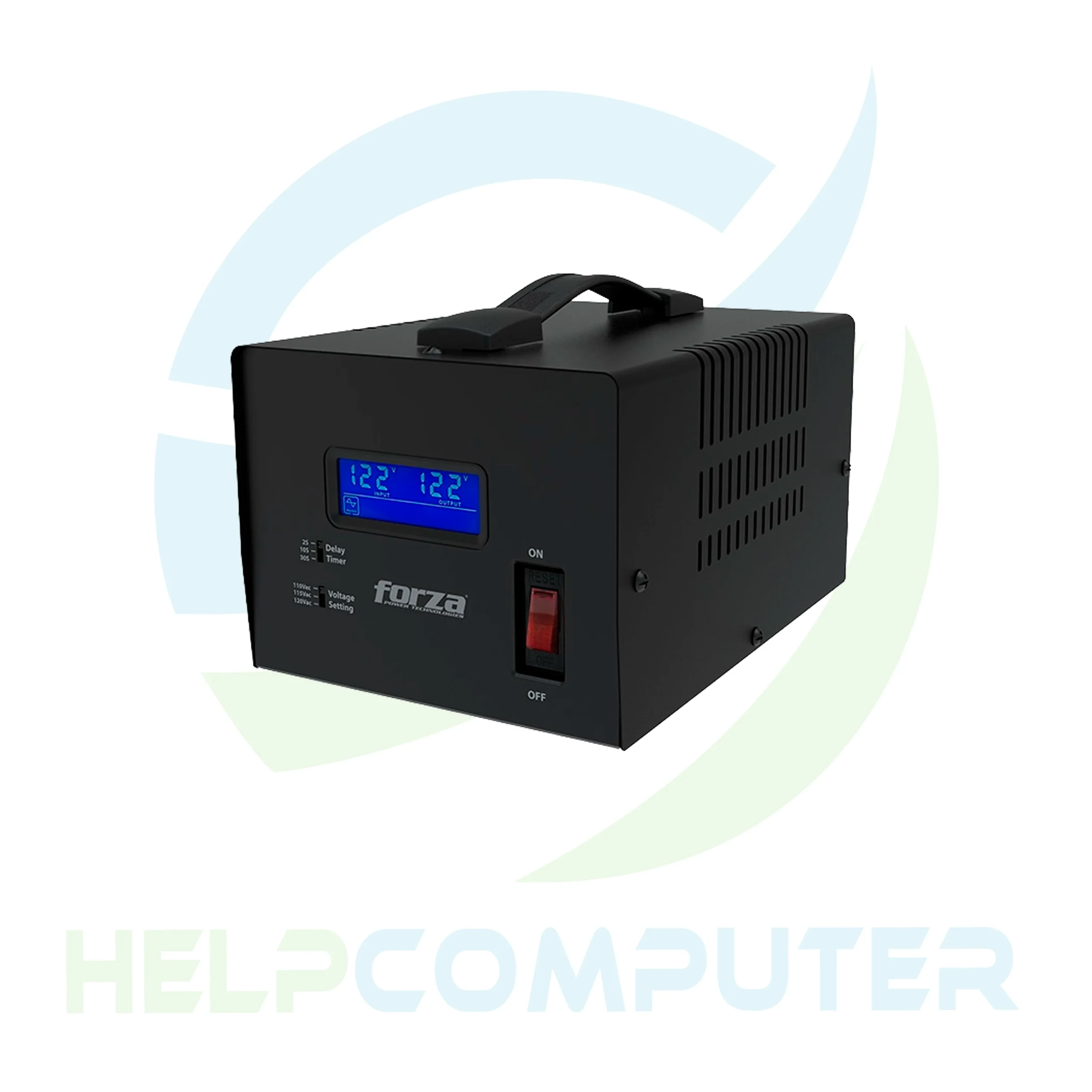 Regulador de voltaje Forza 3600VA/1800W, 4 salidas, LCD 120 - Imagen 2