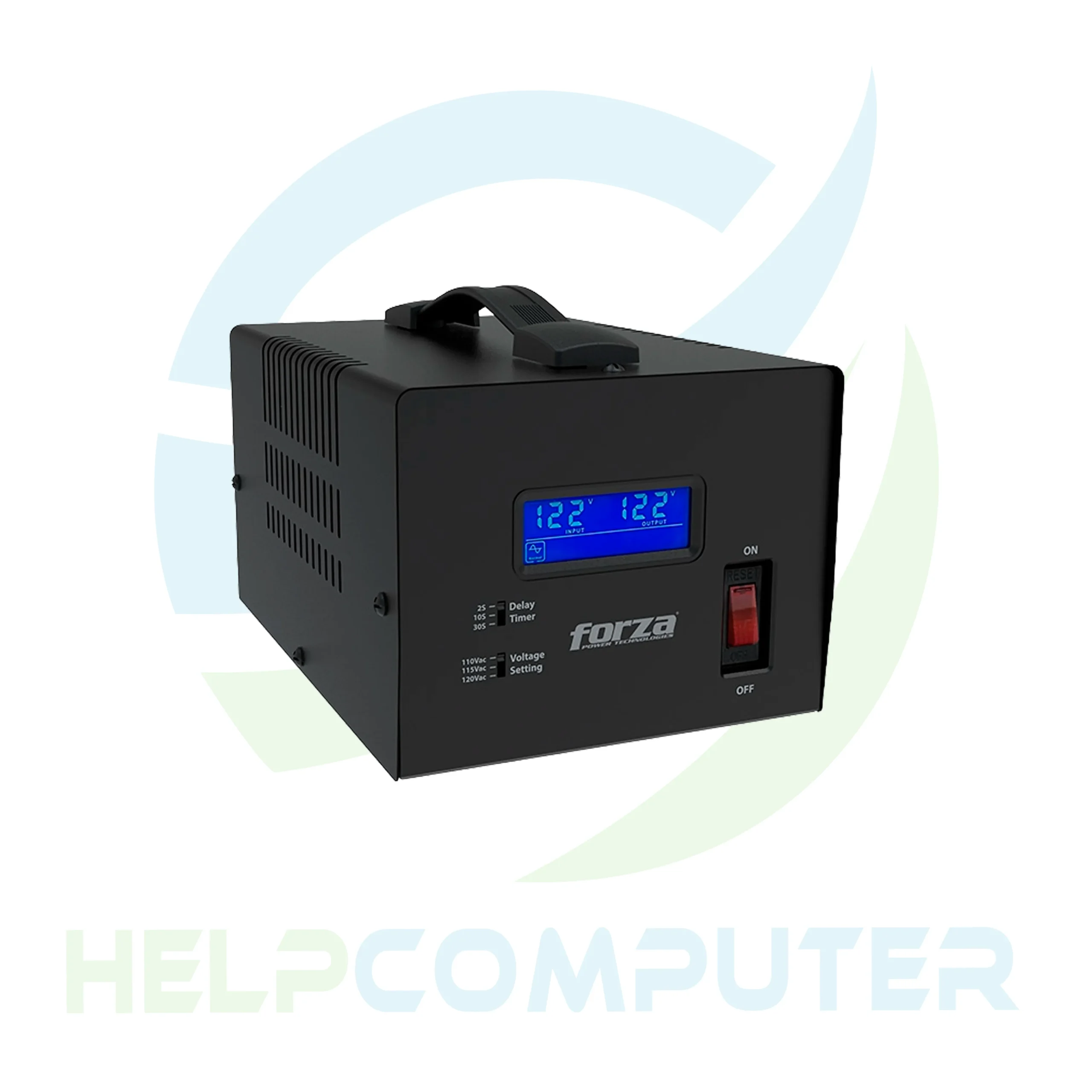 Regulador de voltaje Forza 3600VA/1800W, 4 salidas, LCD 120