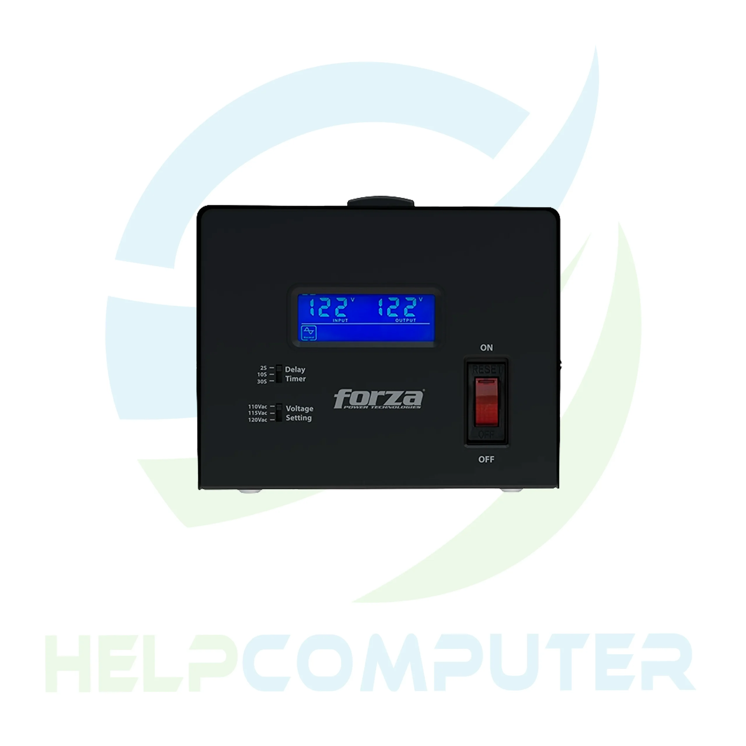 Regulador de voltaje Forza 3600VA/1800W, 4 salidas, LCD 120 - Imagen 4