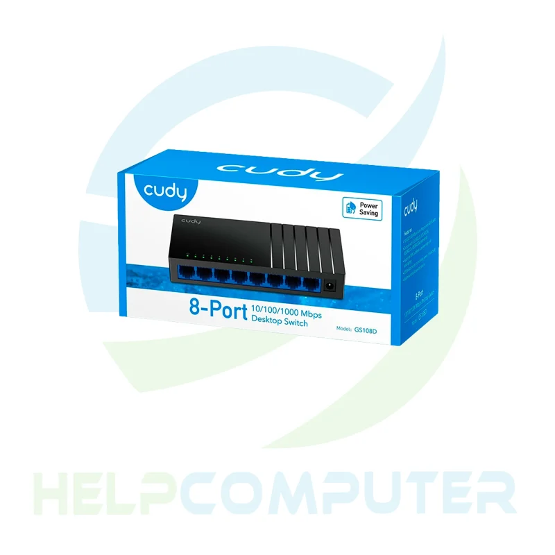 Switch no administrable 8 puertos Gigabit Cudy