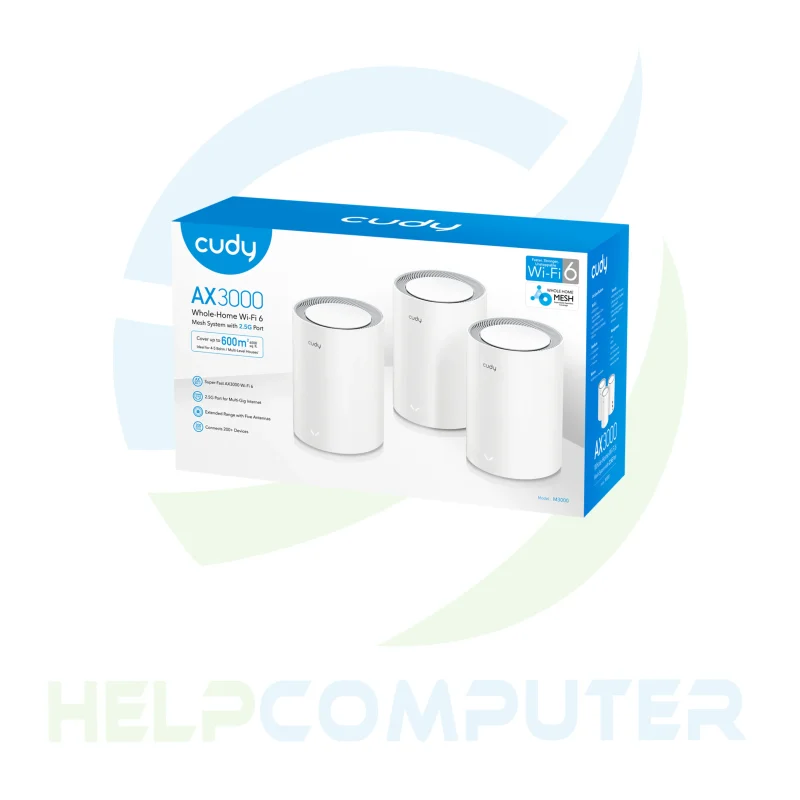 Router AX3000 sistema de malla WiFi 6 Cudy Pack de 3 2.5G