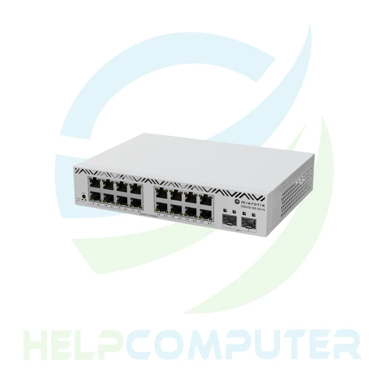 Switch Mikrotik 16 puertos gigabit CSS318-16G-2S+IN