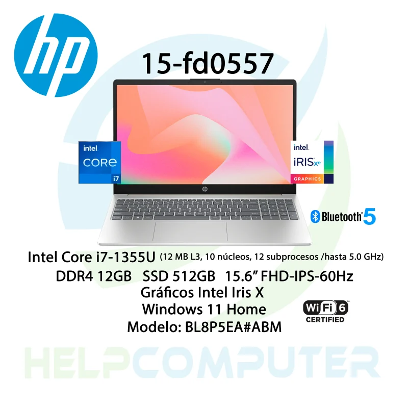 Laptop HP Intel i7-13Gen 12GB 512GB M.2 W11