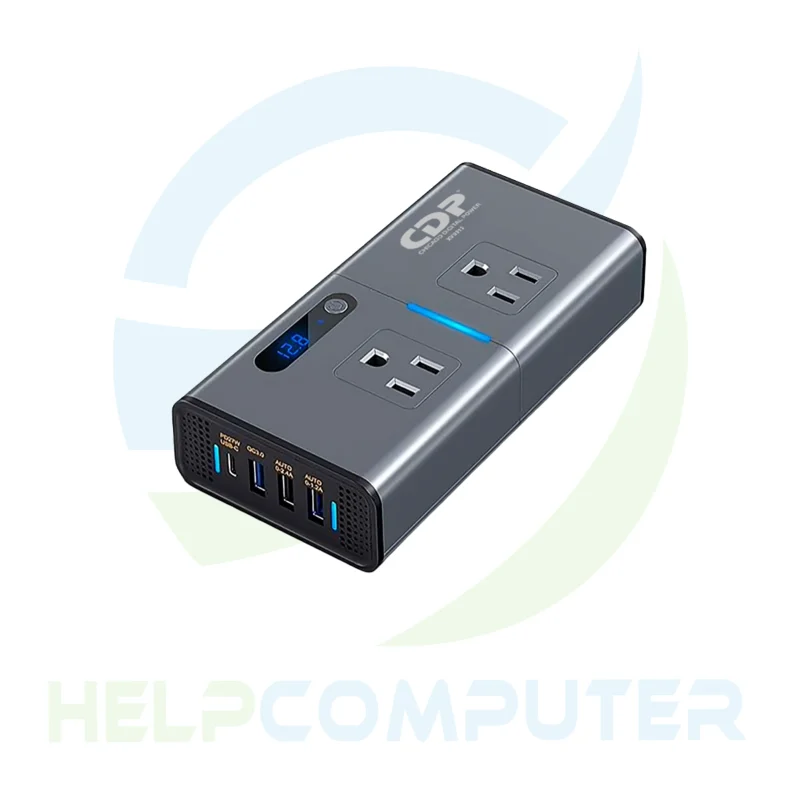 Inversor portátil para carro CDP 200w 2 tomas 4 USB