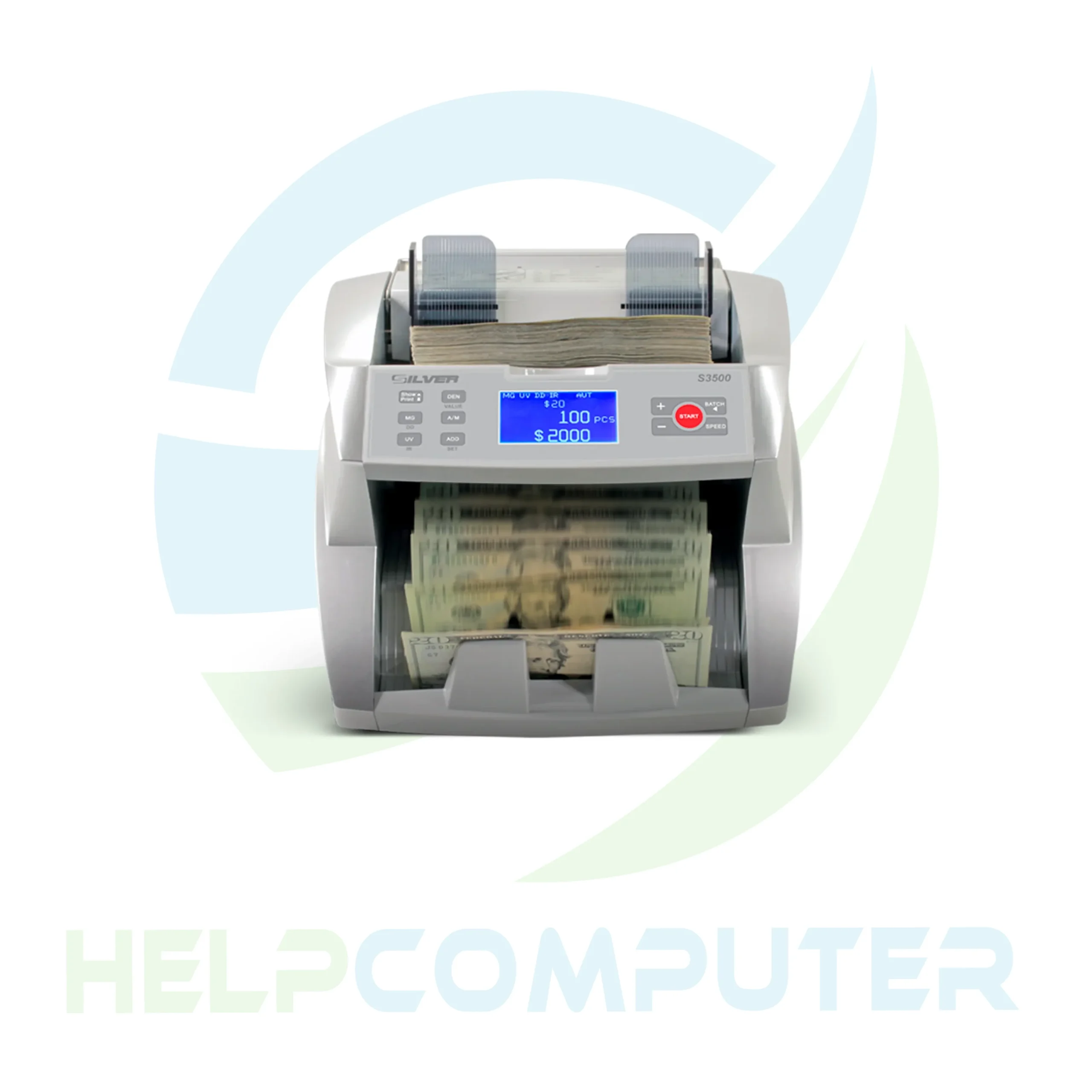 Contadora De Billetes Silver con visor LCD S3500 - Imagen 4