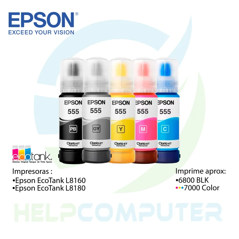 Tintas Epson T555 70ml (Original)